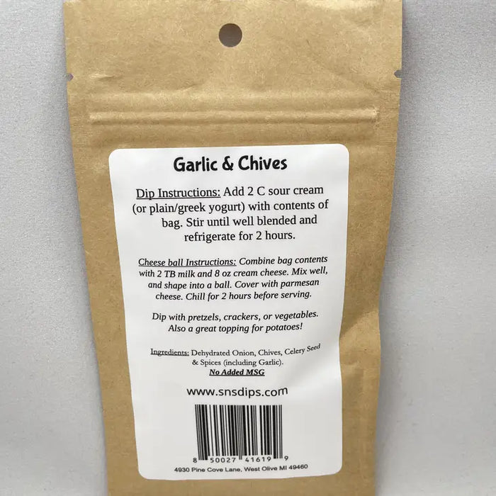 GARLIC & CHIVES DIP MIX