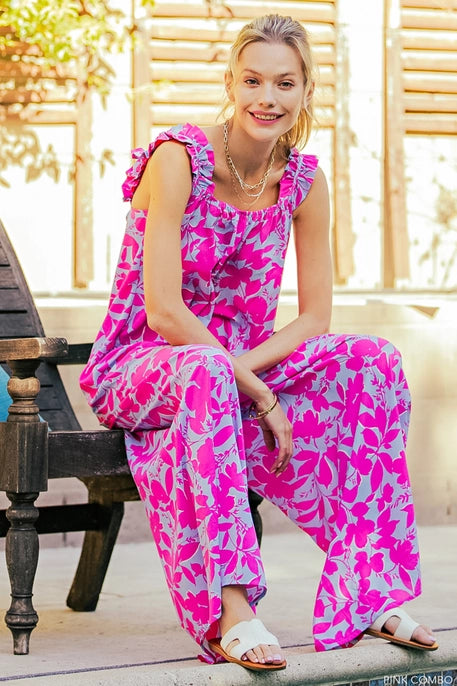 TROPICAL CHIC PRINTED JUMPSUIT