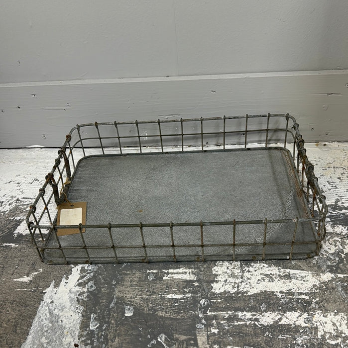 Small Galvanized Wire Tray