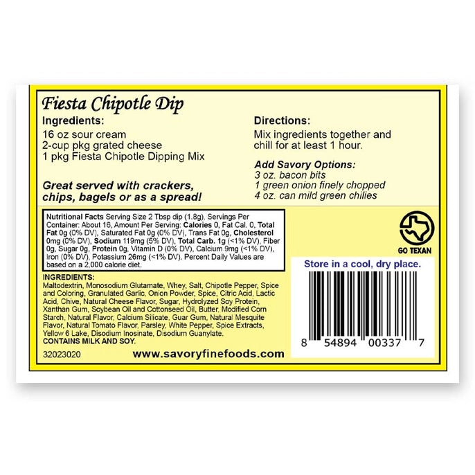 FIESTA CHIPOTLE DIP