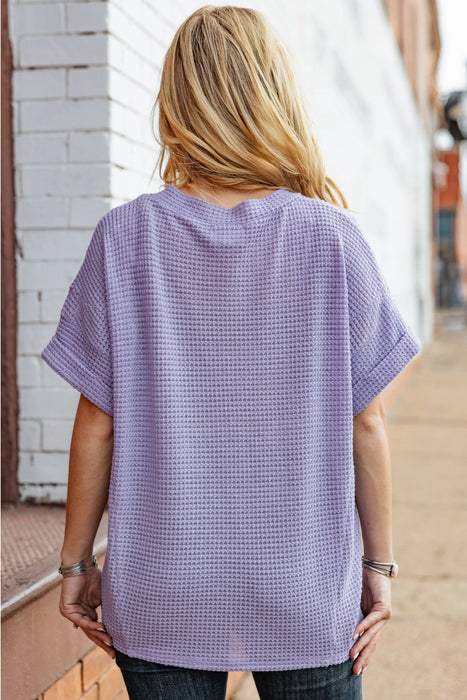 Crochet V Neckline Relaxed Poncho Top extended size