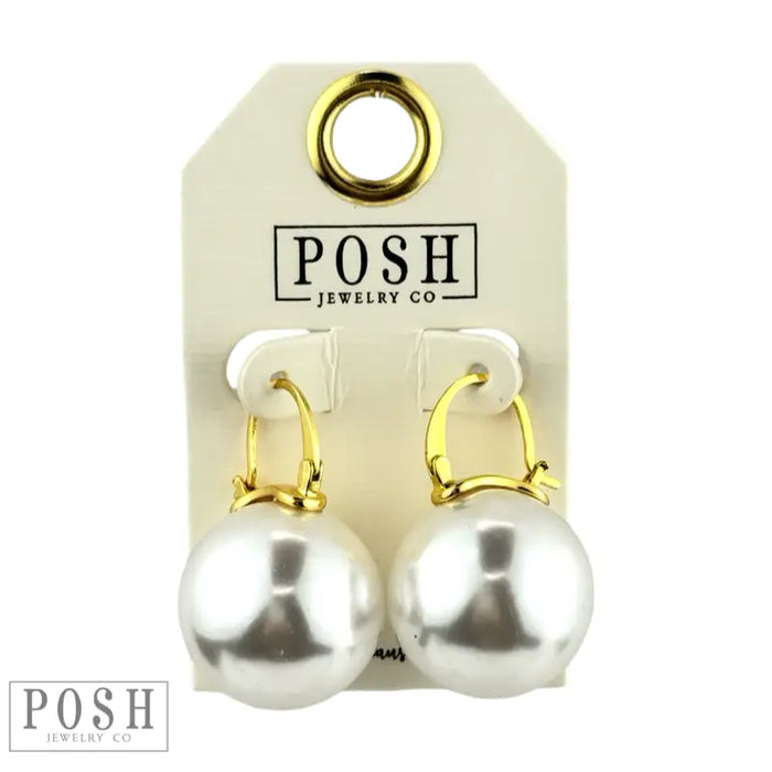 Pearl Drop Earring, Large