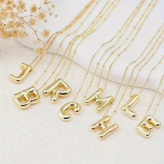 Initial Necklace- Gold
