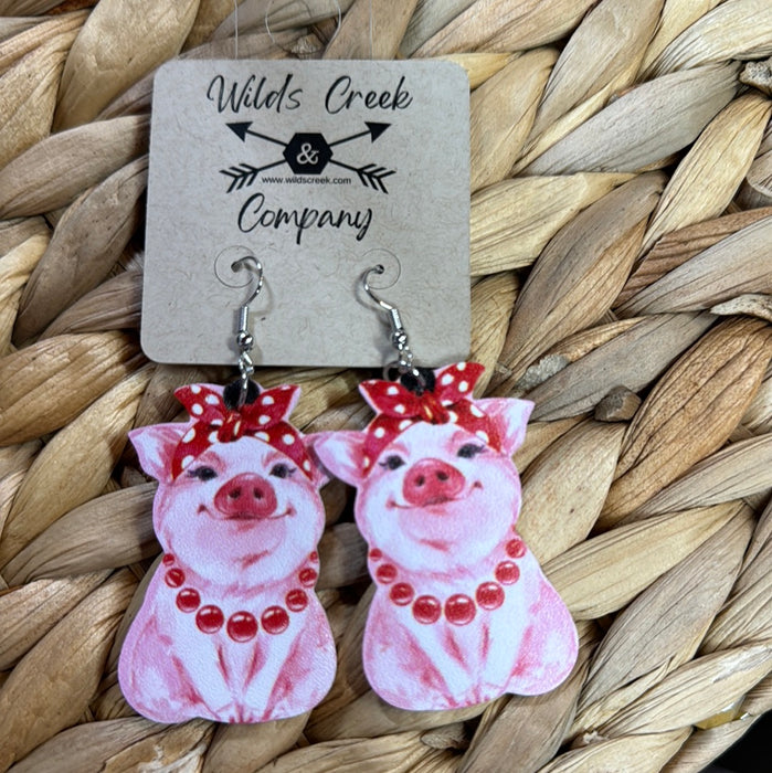 Patty Pig Earrings