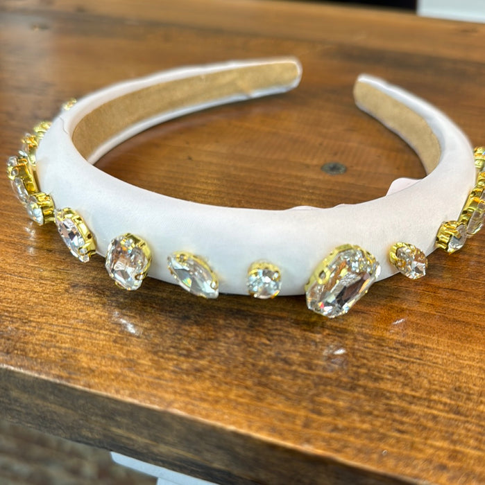 White Rhinestone Headband