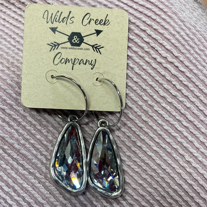 Geode Style Flashy Earring