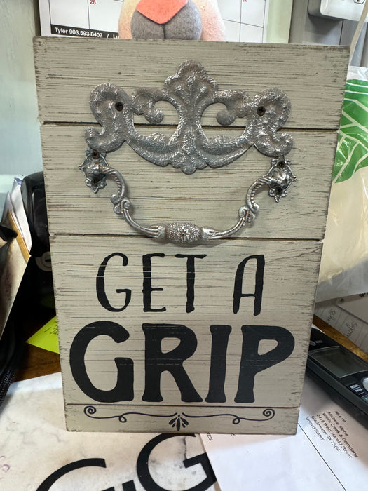 GET A GRIP BOX SIGN