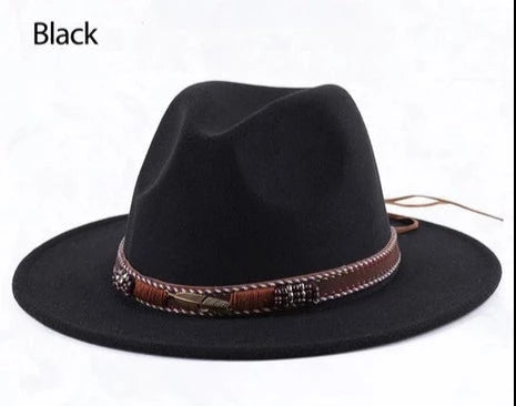 New Style Fashion Western Style Belt Jazz Hat