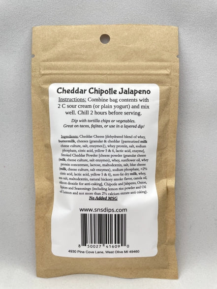 CHEDDAR CHIPOTLE JALAPENO  DIP MIX