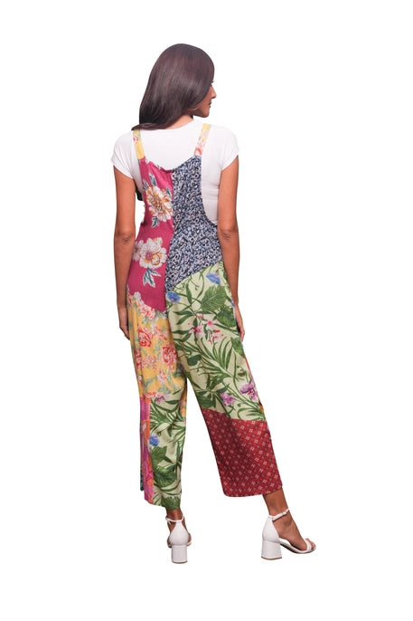 BOTANICAL BLISS PATCHWORK OVERALL