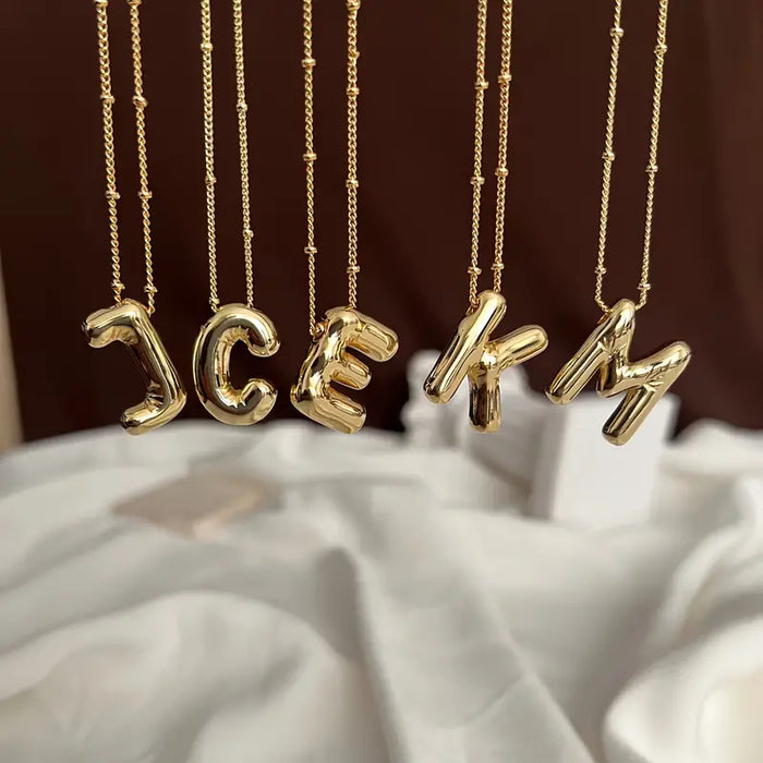 Initial Necklace- Gold
