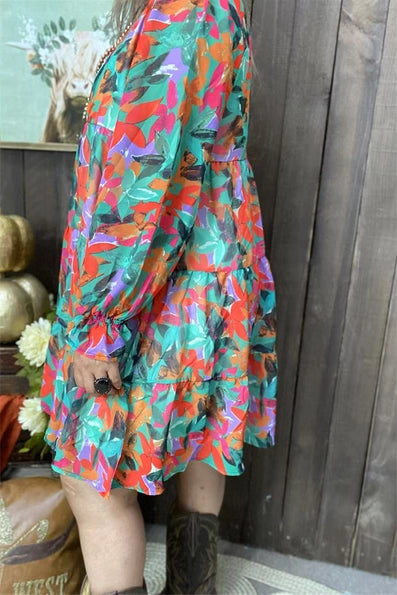 Colorful Dreams Tiered Dress