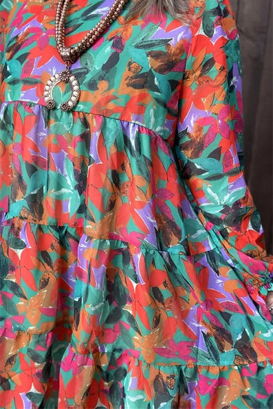 Colorful Dreams Tiered Dress