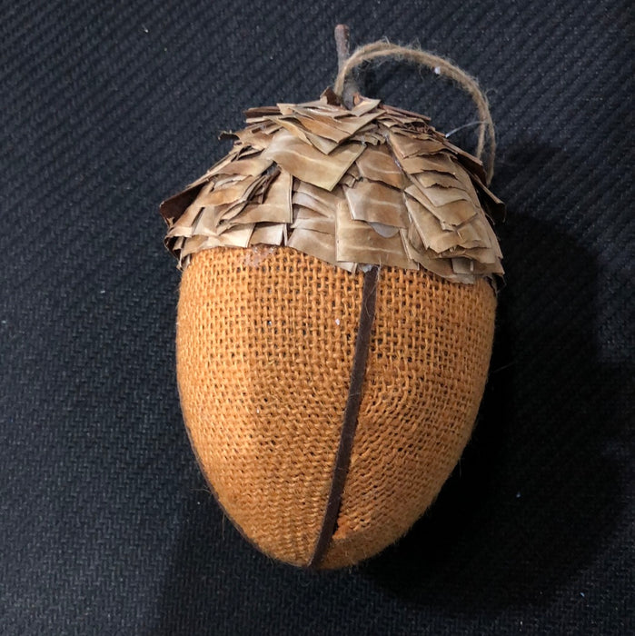 Large Burlap Acorn