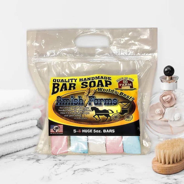 Amish Farm Soap  5-Bar Bag - Random Colors