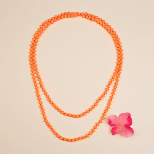 BRIGHT ORANGE CRYSTAL BEADS