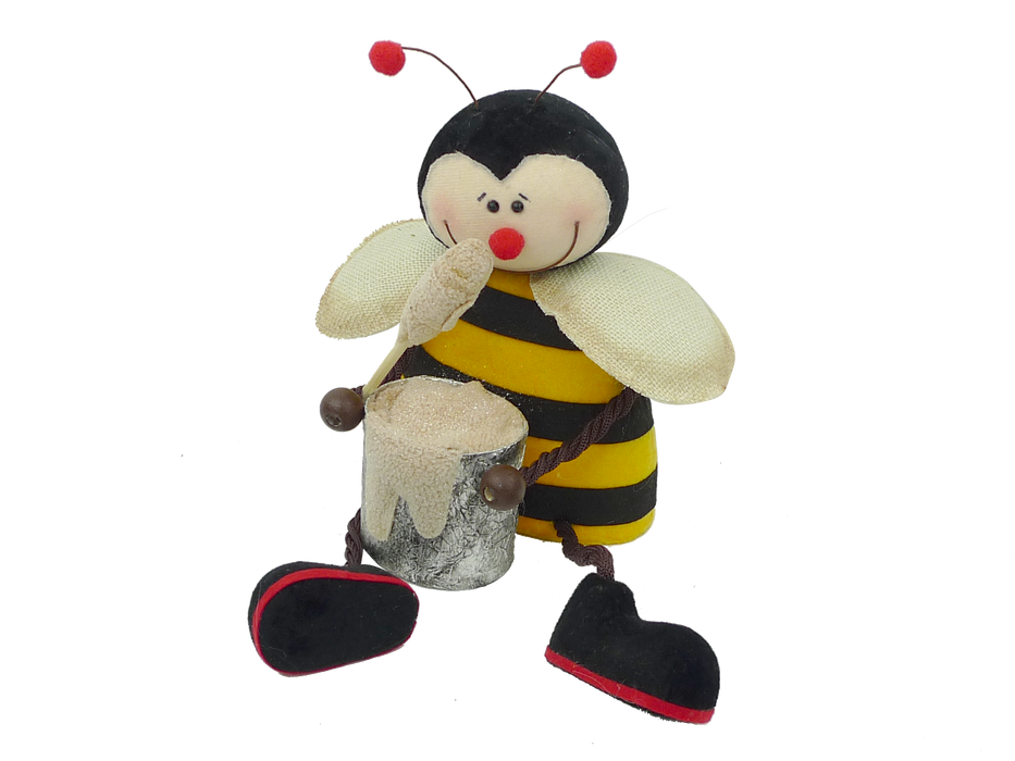 Sitting Bee w Honey Pot