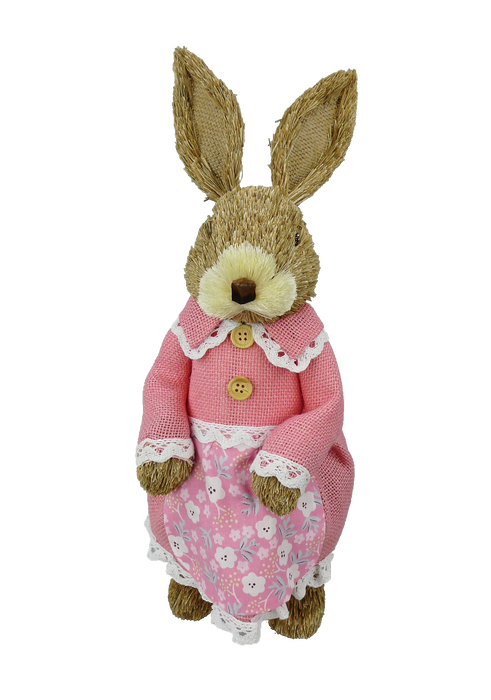 Decor Bunny Girl 6x6x16