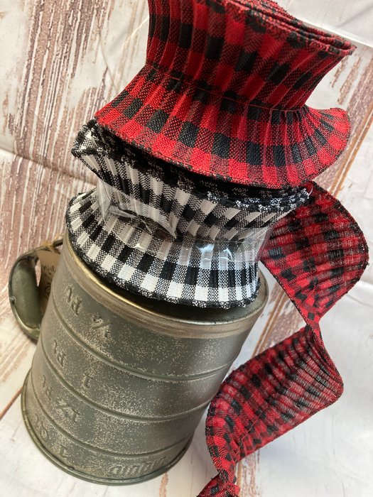 Buffalo Check Ribbon 2.5"