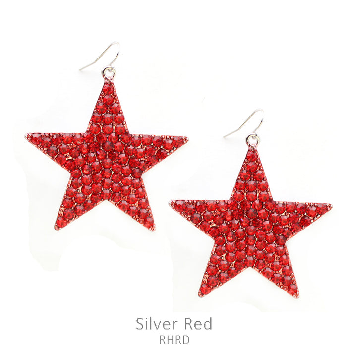 RHINESTONE LARGE EARRING