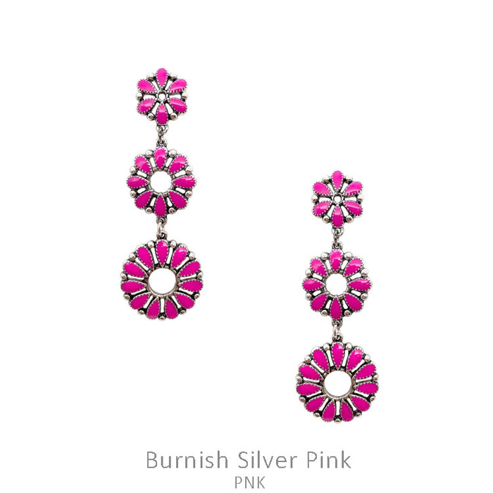 Three Drop Epoxy Casting Earring