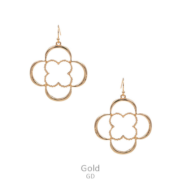 Clover Metal Earring