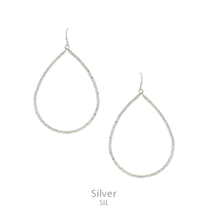 Metal Bead Teardrop Earring