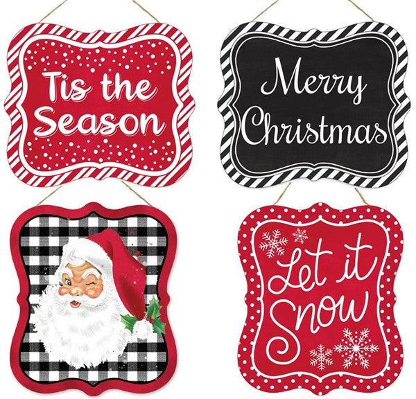 7"x 6" Christmas Tin Sign