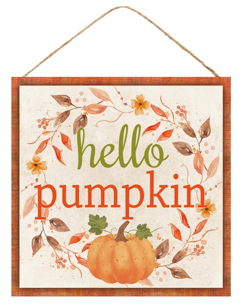 Hello Pumpkin Sign