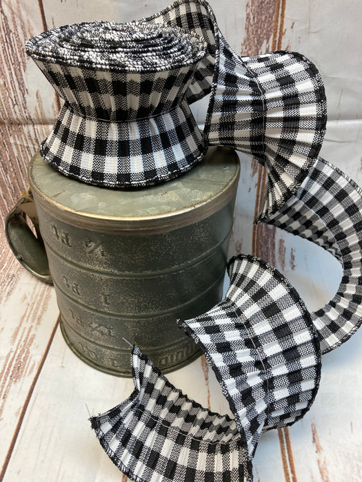 Buffalo Check Ribbon 2.5"