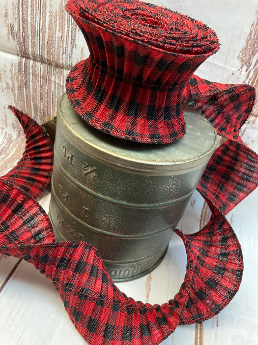 Buffalo Check Ribbon 2.5"