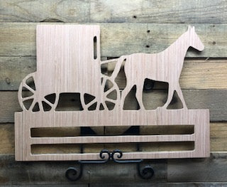 Amish Buggy with Rail