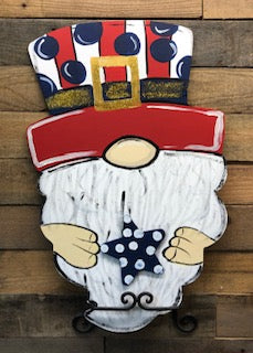Gnome with Top Hat Door Hanger