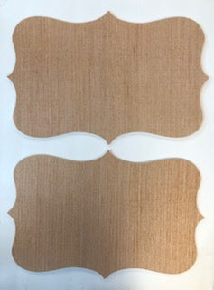 Set of 2 Decorative Shape with Points Cutout Bundle #1  12 x 18