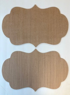 Set of 2 Decorative Shape with Rounds and Points Cutout Bundle #3  12 x 18