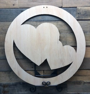 Hearts in Circle Door Hanger