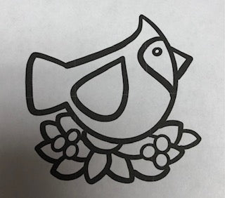 Cardinal Door Hanger (unpainted)