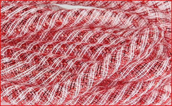 16Mmx10yd Deco Flex Tubing Red/White