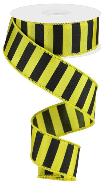 1.5"X10yd Yellow/Black Stripe
