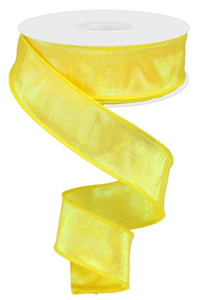 1.5"X10yd IRIDESCENT Dupioni YELLOW