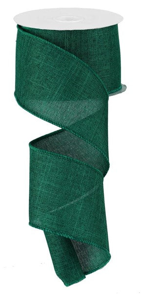 EMERALD GREEN Burlap 2.5"