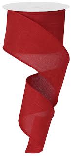 Red Burlap 2.5"
