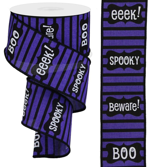 Framed Halloween Purple & Black 2.5"