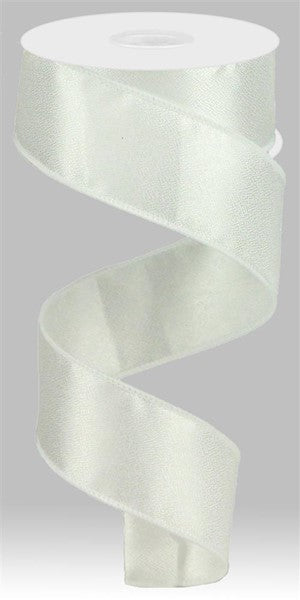 1.5"X10yd Shiny Satin WHITE