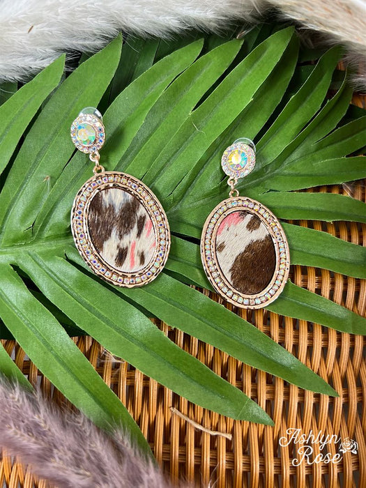 COWBOY KILLER COWHIDE EARRING