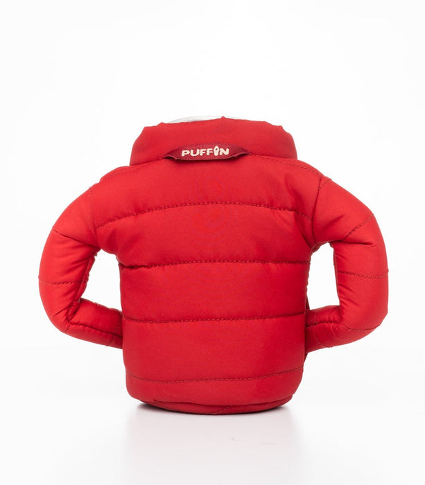 RED/ TAN DOWN JACKET  KOOZIE