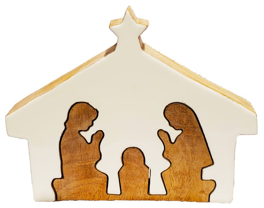 SMALL WOOD NATIVITY