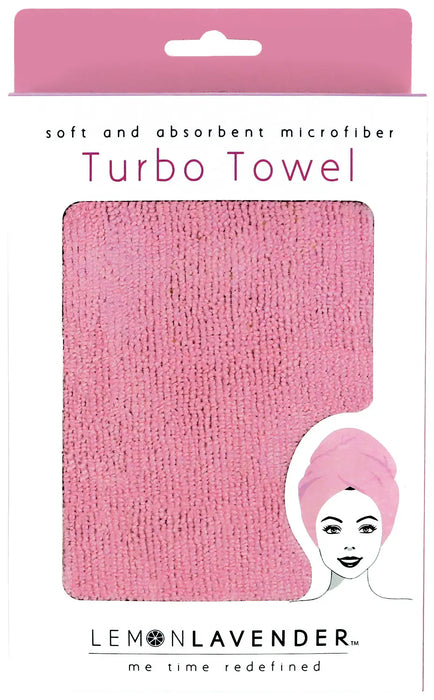 Lemon Lavender Turbo Towel- Think Pink