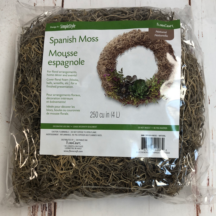 Spanish Moss Bag 250 Cubic Inches