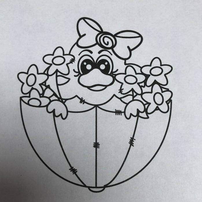 Umbrella Chick Door Hanger (unpainted)